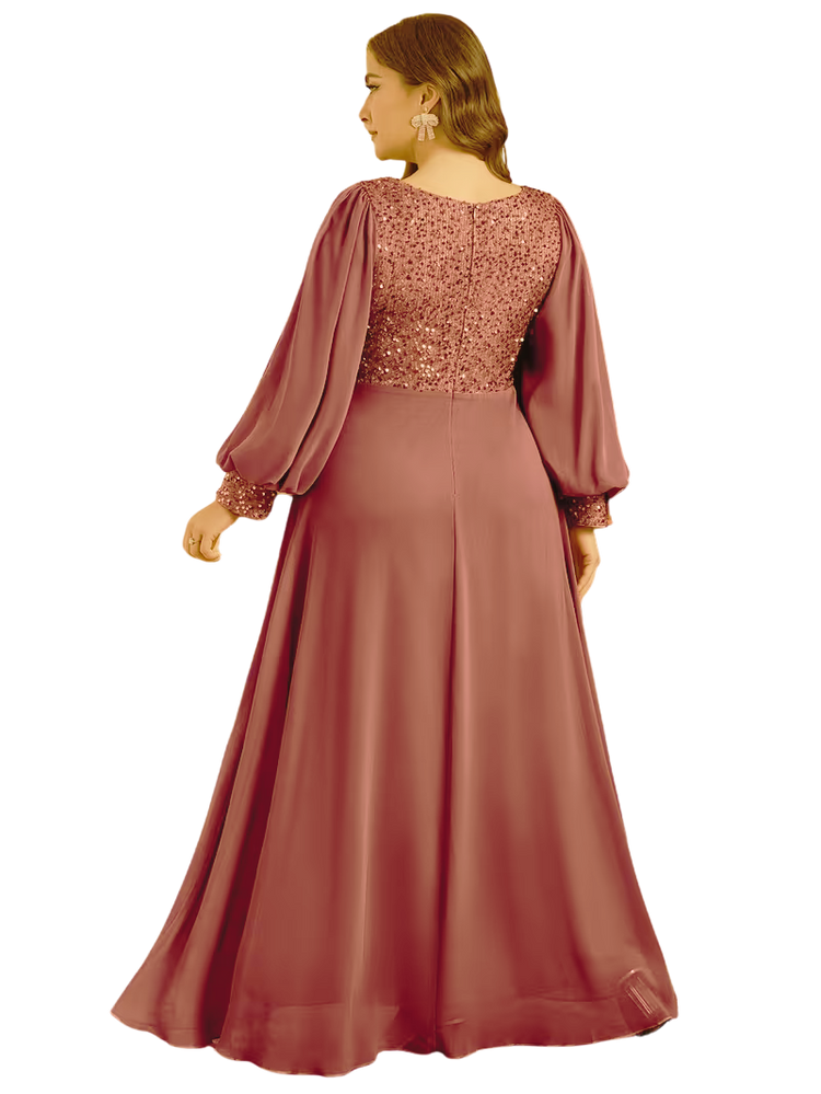 Plus Size Dress Jammy - Sequins Ball Dress