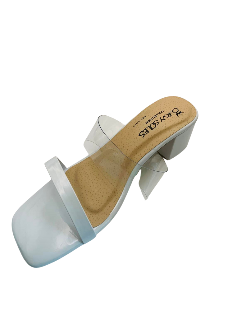 Curvy Soles Terry - Wide Fit Block Heels