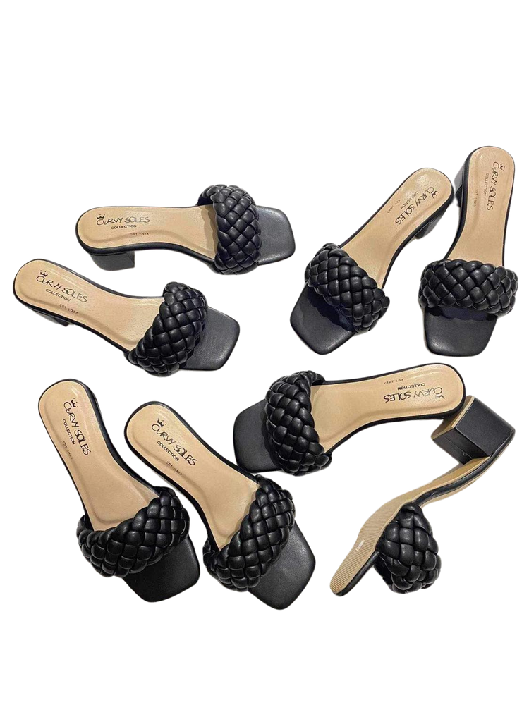 Curvy Soles Carousel - Widefit Block Heels
