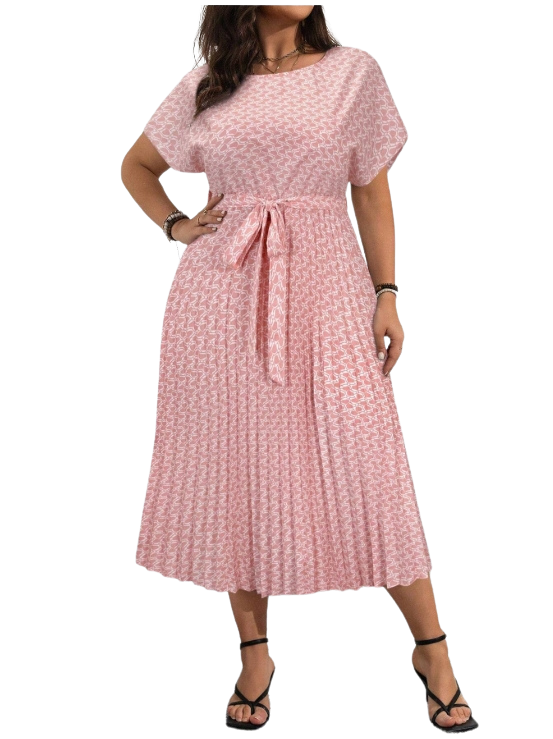 Plus Size Dress Mulan - Pleated Dress