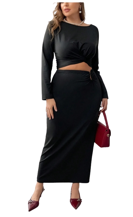 Plus Size Amelita - 2 Pieces Set Top & Skirt