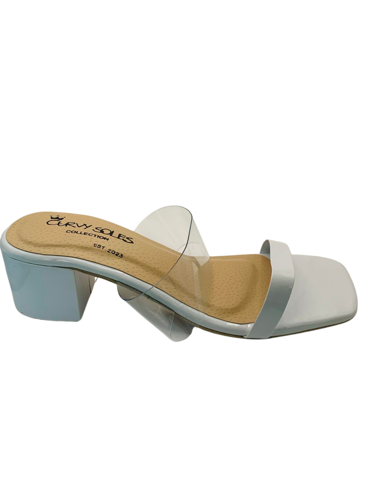 Curvy Soles Terry - Wide Fit Block Heels