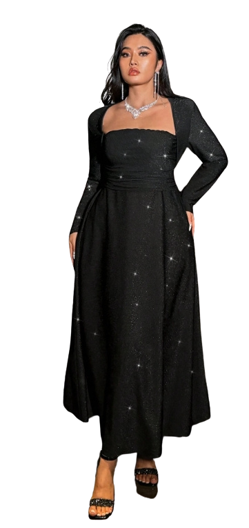 Plus Size Dress Cassandra - Glitter Ball Dress