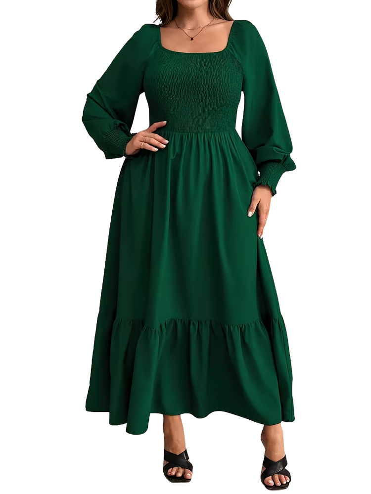 Plus Size Dress Venice - Shirred Dress