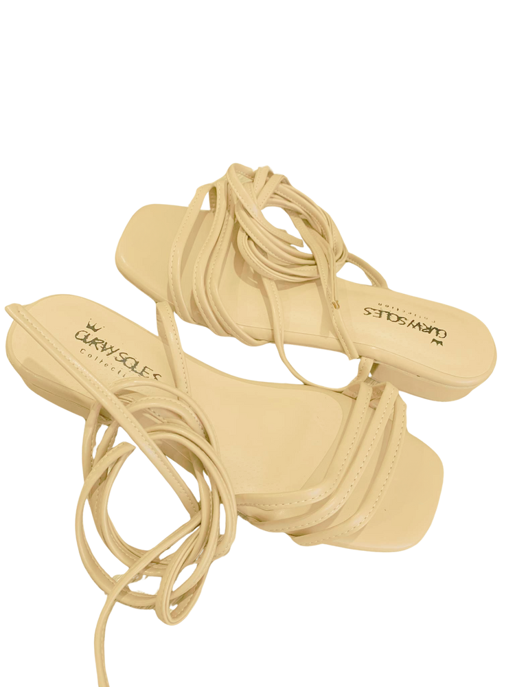 Curvy Soles Pam - Widefit Leg Strap Mini Heels