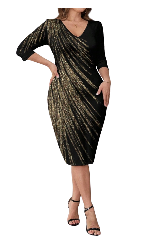 Plus Size Dress Nelia - Midi Dress