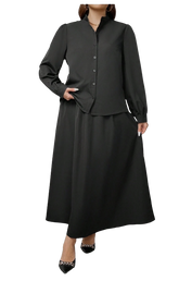 Plus Size Raela- 2 Pieces Set Top and Long Skirt