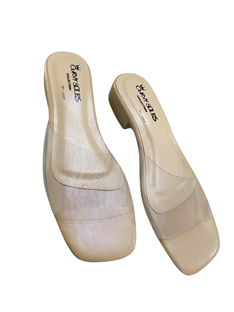 Curvy Soles Tina - Wide Fit Mini Heels