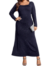 Plus Size Dress Leilei - Long Glitter Dress