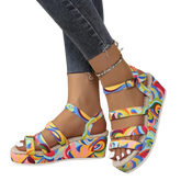 Curvy Soles Oana - Wide Fit Wedge Sandals