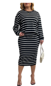 Plus Size Andie - 2 Pieces Set Top and Skirt