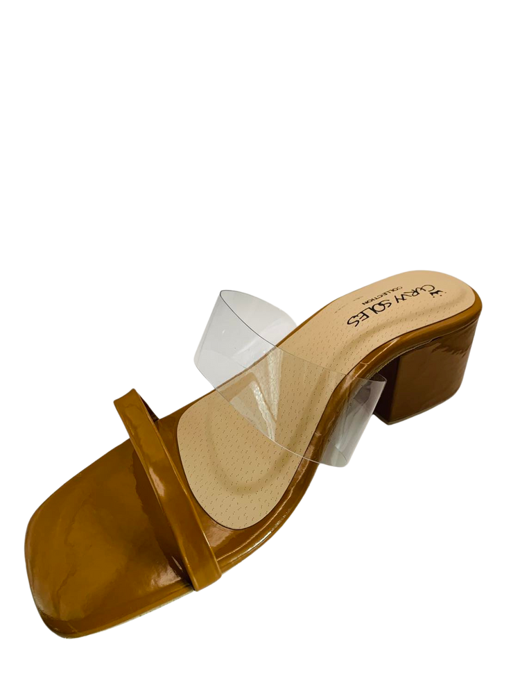 Curvy Soles Terry - Wide Fit Block Heels