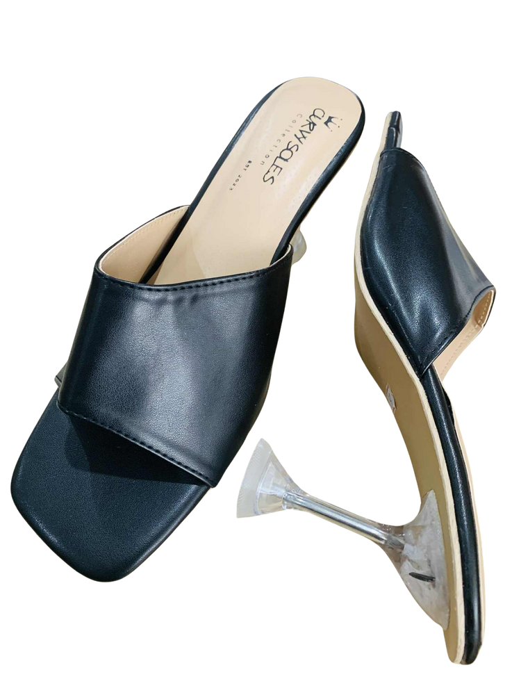 Curvy Soles Gwen - Crystal Heels