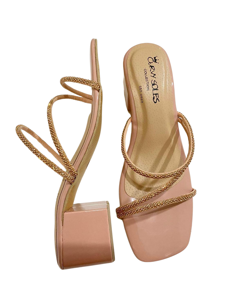 Curvy Soles Penelope - Wide Fit Block Heels