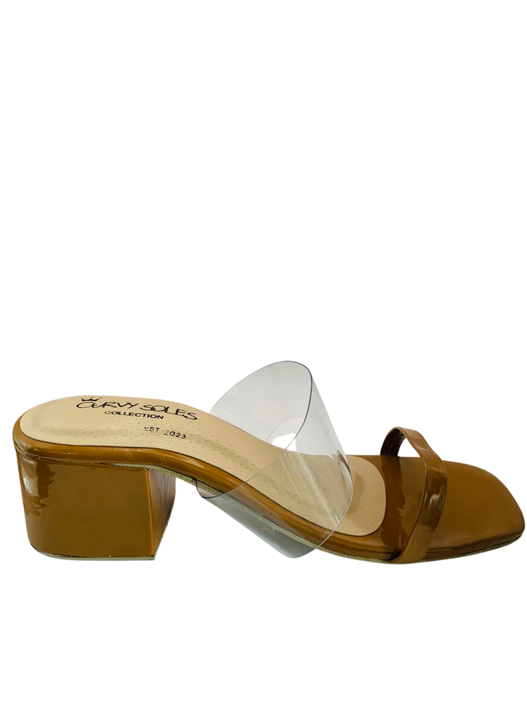 Curvy Soles Terry - Wide Fit Block Heels