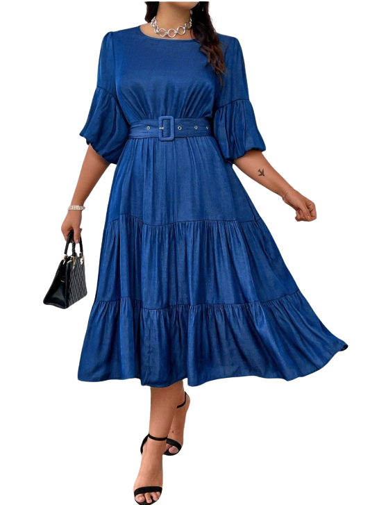 Plus Size Dress Vanessa- Midi Dress