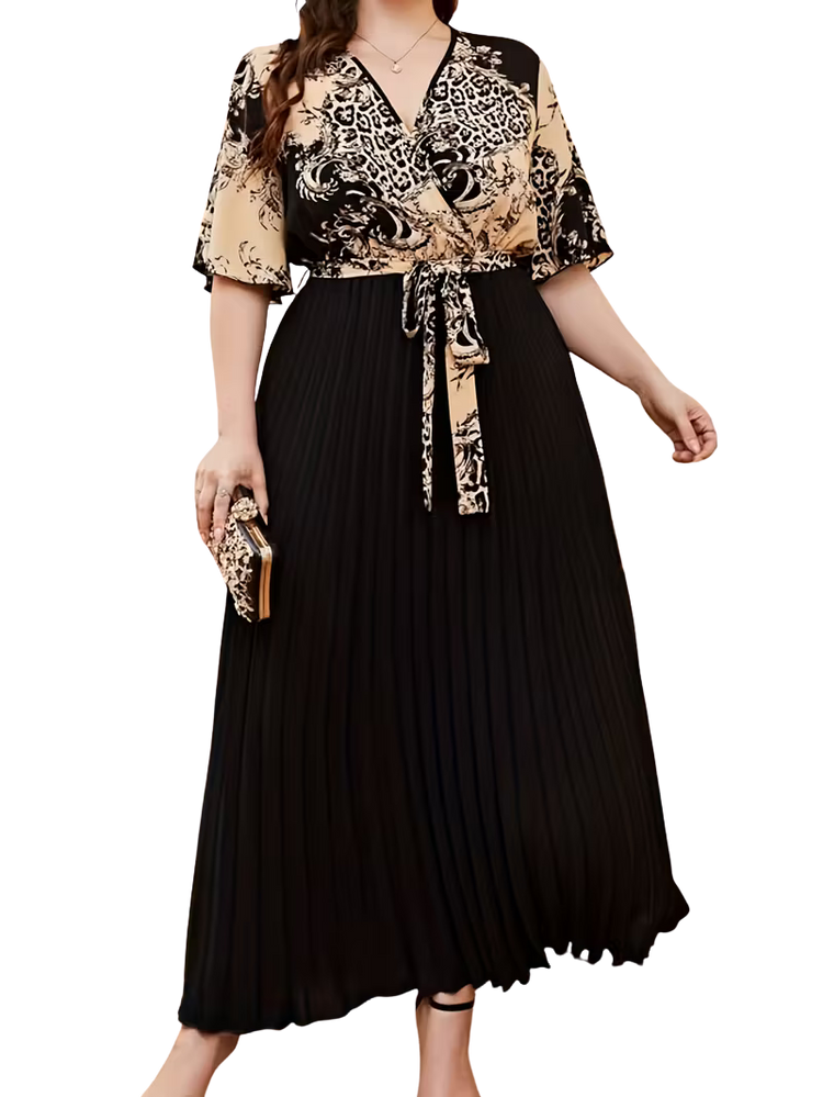 Plus Size Dress Antonette - Pleated Dress