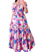 Plus Size Dress Maya - Long Off Shoulder Dress