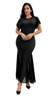 Plus Size Dress Maricel - Long Ball Dress