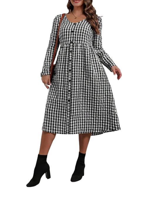 Plus Size Dress Telesia - Long Dress