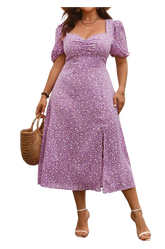 Plus Size Dress Zeny - Midi Dress