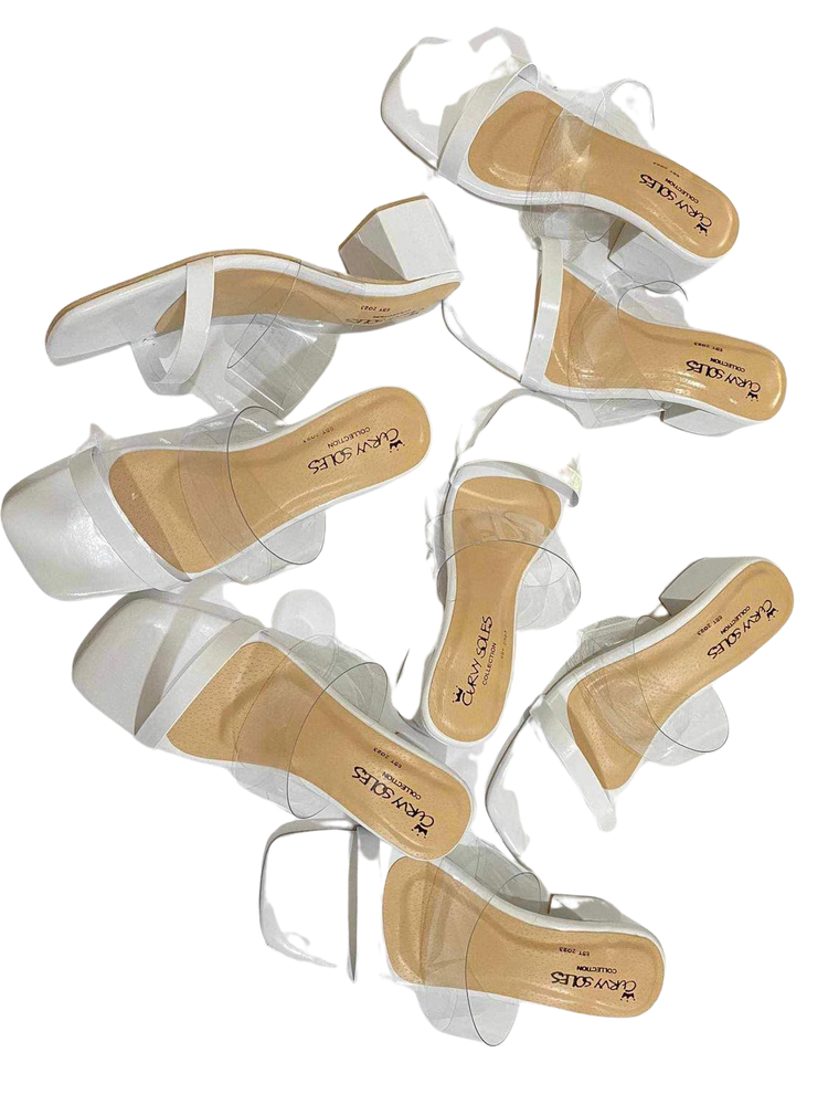 Curvy Soles Terry - Wide Fit Block Heels