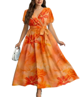 Plus Size Dress Jolie - Floral Dress