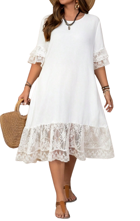 Plus Size Dress Helena -Lace Dress
