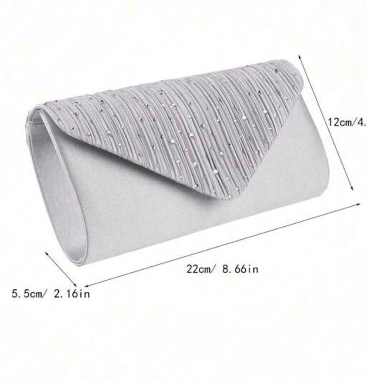 Curvy Plus Riley - Evening Glitter Clutch Bag