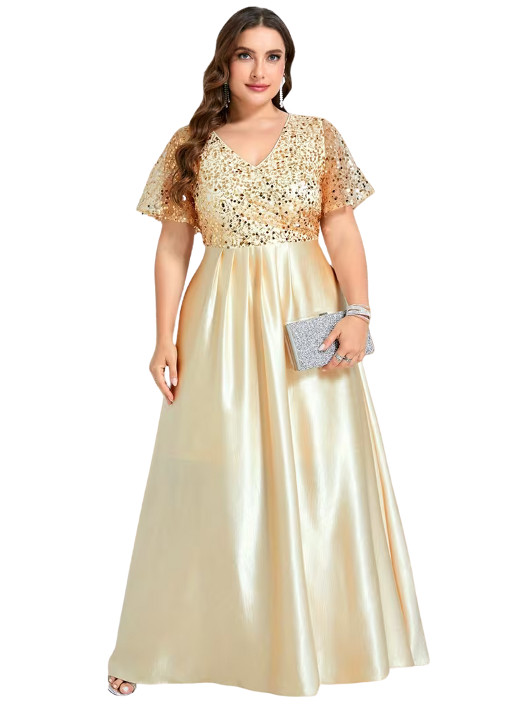 Plus Size Dress Goldymer - Glitter Ball Dress