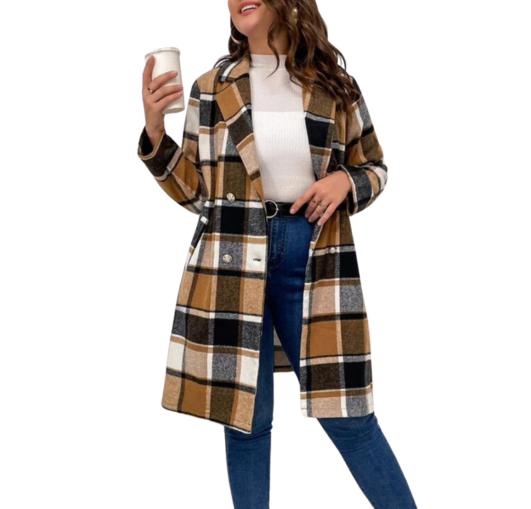 Plus Size Outerwear Haylee - Double Breasted Coat