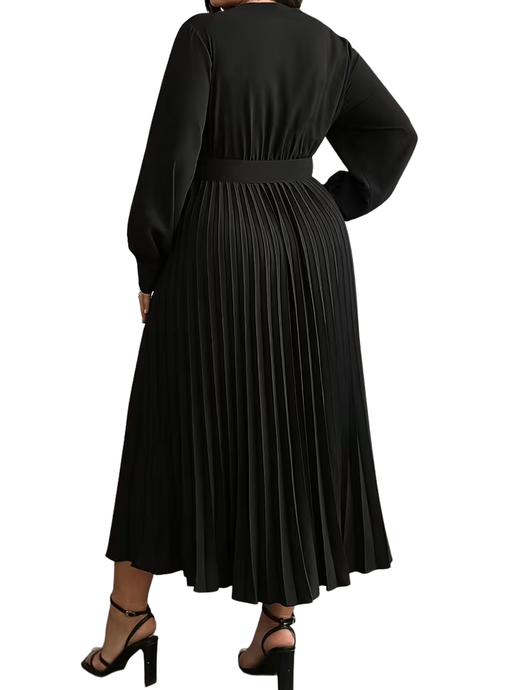 Plus Size Dress Tamara - Long Pleated Dress