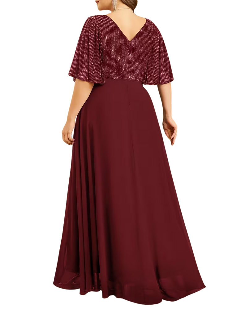 Plus Size Dress Ludovica - Sequin Ball Dress