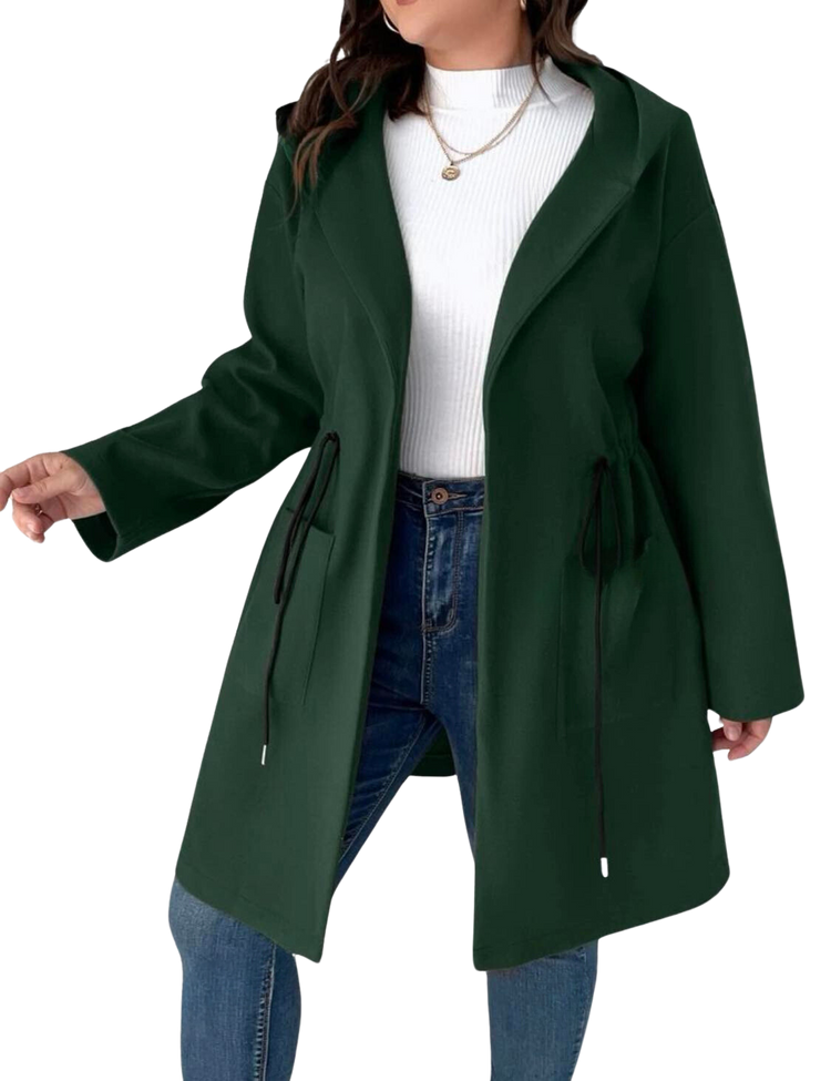 Plus Size Outerwear Mareta - Wool Like Coat