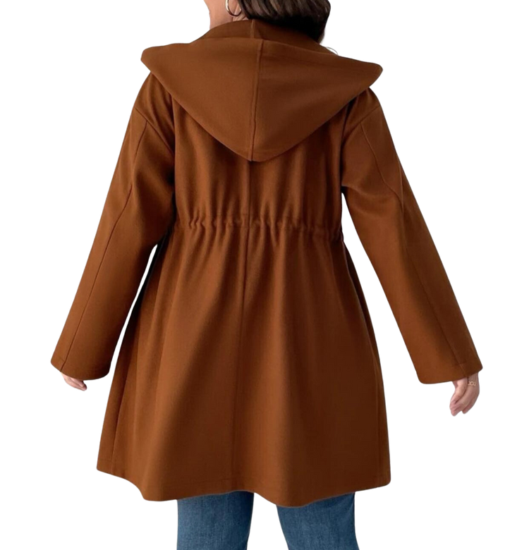 Plus Size Outerwear Mareta - Wool Like Coat