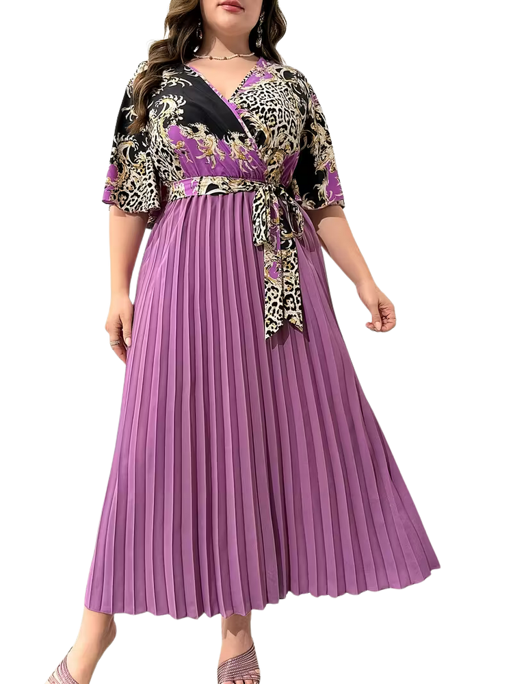 Plus Size Dress Antonette - Pleated Dress