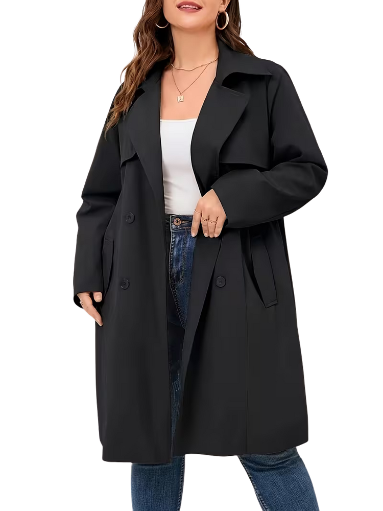 Plus Size Outerwear Molly - Double Breasted Coat