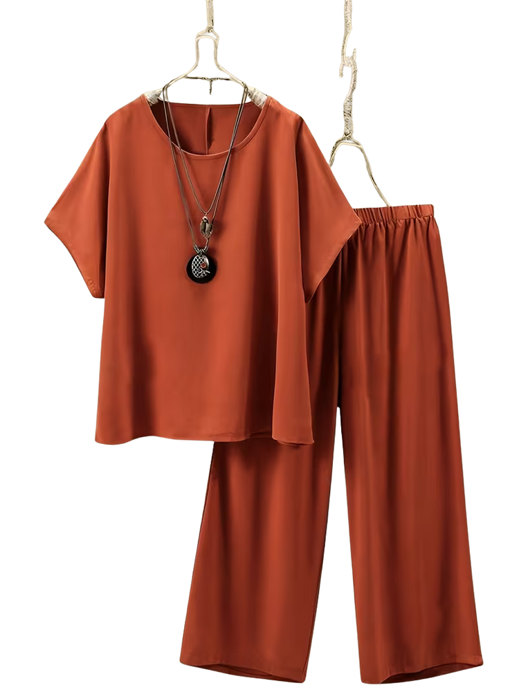 Plus Size Angelyn - 2 Pieces Set Top and Pants